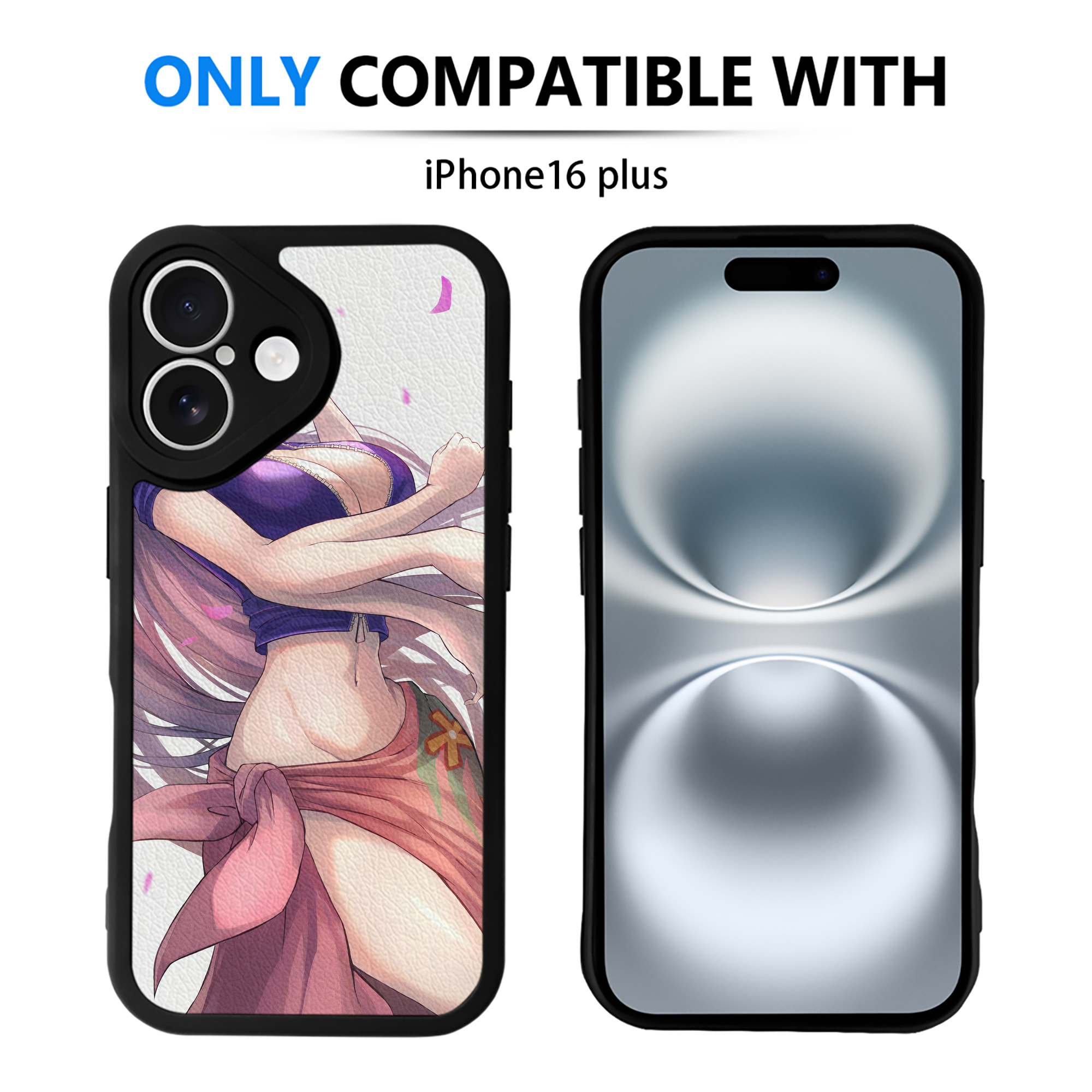 （画像用） ワンピース ONE PIECE 【iPhone 16シリーズ対応】シリコンスマホケース（レザー調） 材質：シリコン